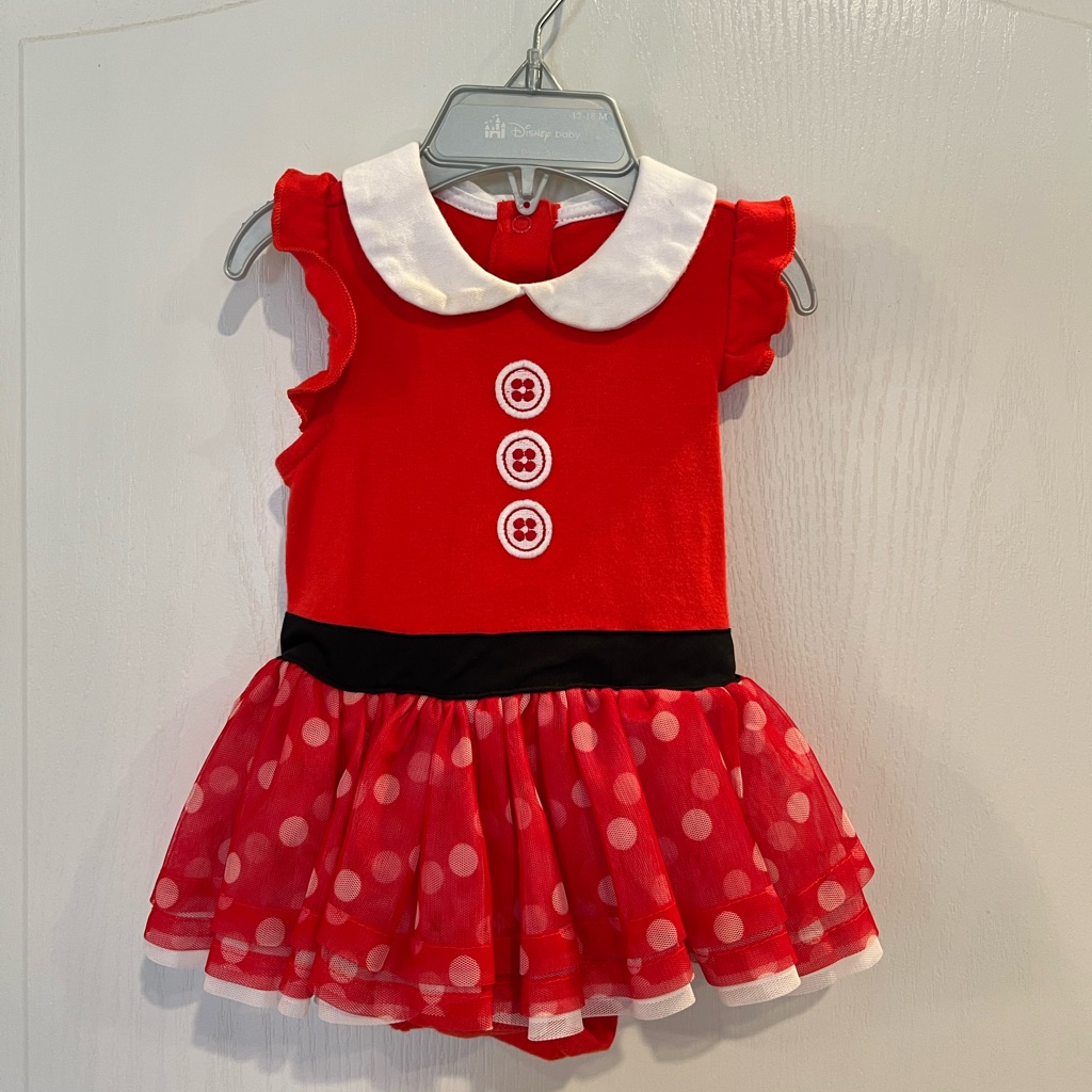 Disney Minnie Mouse Onesie Costume. 12-18 Months